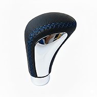 PREXIM shift lever handle leather sew blue - Gear Stick