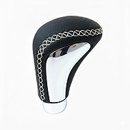 PREXIM shift lever handle leather sew white - Gear Stick