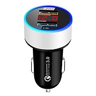 PREXIM adapter with battery tester 12/24, silver - Car Battery Tester