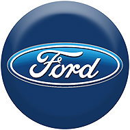 Panacea Resin stickers for Ford wheel centres - 4pcs - Wheel Center Cap Stickers