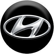 Panacea Resin wheel centre stickers Hyundai - chrome foil - 4pcs - Wheel Center Cap Stickers