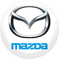 Panacea Resin wheel centre stickers Mazda - 4pcs - Wheel Center Cap Stickers