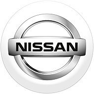 Panacea Resin stickers for Nissan wheel centres - 4pcs - Wheel Center Cap Stickers