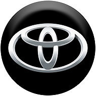 Panacea Resin stickers for Toyota wheel centres - chrome foil - 4pcs - Wheel Center Cap Stickers