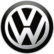 Panacea Resin wheel centre stickers Volkswagen black - chrome foil- 4pcs - Wheel Center Cap Stickers