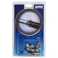 QUICKLOCK continuous stainless steel strip set 5m/9mm with caps 8 pcs NORMAFIX - Fastening Material Set