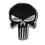 PREXIM aluminium skull sticker, 75 × 55 mm - Car Sticker