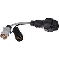 SIXTOL Trailer Cable 5, cable reducer, 13pin to 7pin N+S, 35cm - Tow Hitch Reducer Adapter