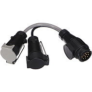 SIXTOL Trailer Cable 6, cable reducer, 13pin to 7pin N+S, 35cm - Tow Hitch Reducer Adapter
