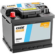 EXIDE Excell 50Ah, 12V, EB501 - Car Battery