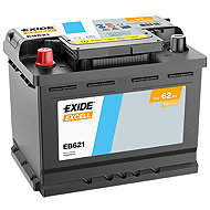 EXIDE Excell 62Ah, 12V, EB621 - Car Battery
