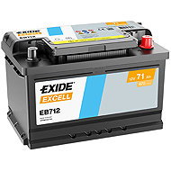 EXIDE Excell 71Ah, 12V, EB712 - Car Battery