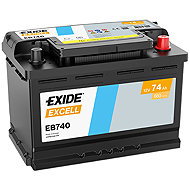 EXIDE Excell 74Ah, 12V, EB740 - Car Battery