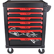 SIXTOL Mechanic Trolley Kevin, 7 drawers - Tool trolley