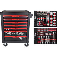 SIXTOL Mechanic Trolley Kevin 182, 7 drawers,182 tools - Tool trolley