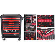 SIXTOL Mechanic Trolley Kevin 253, 7 drawers, 253 tools - Tool trolley