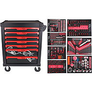 SIXTOL Workshop tool trolley Mechanic Trolley Kevin 326, 7 drawers, 326 tools - Tool trolley