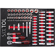 SIXTOL Mechanic Tool Tray 1, 80pcs - Workshop Cart Organizer