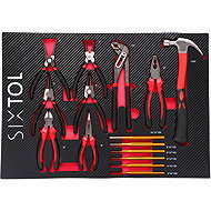 SIXTOL Mechanic Tool Tray 4, 15pcs - Workshop Cart Organizer