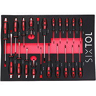 SIXTOL Mechanic Tool Tray 8, 21pcs - Workshop Cart Organizer
