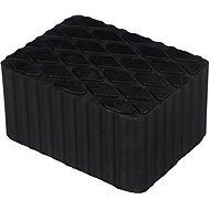 SIXTOL Rubber pad for car jack Jack Pad 14, 160 × 120 × 80 mm - Damping Pad