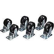 SIXTOL Mobile castors for Mechanic Crane 2T, 6pcs - Spare Part