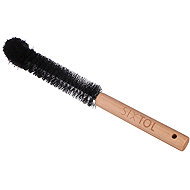 SIXTOL Narrow Bicycle Detailing Brush Car Detailing Wood Brush 3 - Wheel Brush