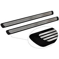 PREXIM Self-adhesive threshold strips, black lines - Car Door Sill Protectors