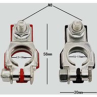 ACI battery clamps sheet metal, 1 pair - Universal clamp