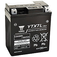 YUASA YTX7L, 12 V, 6 Ah, 100 A, GEL - Motorcycle batteries