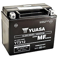 YUASA YTX12, 12 V, 10 Ah, 180 A, GEL - Motorcycle batteries