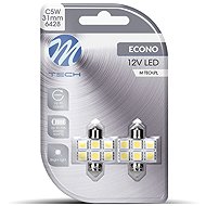M-Tech C5W 31mm 6LED white 2pcs - LED Car Bulb