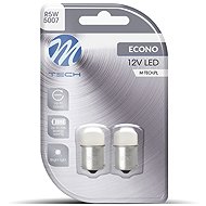M-Tech BA15s R5W 12V 9LED 5mm white 2pcs - LED Car Bulb