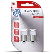 M-Tech HEAVY DUTY BA15s R5W 24V 9LED white 2pcs - LED Car Bulb