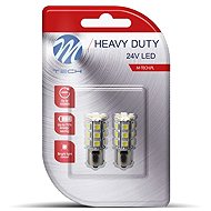 M-Tech HEAVY DUTY BA15s P21/5W 24V 24LED WHITE 2pcs - LED Car Bulb