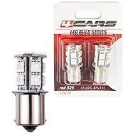 4Cars LED bulbs 13LED 12V S25-5050SMD BAU15S red 2pcs - LED Car Bulb
