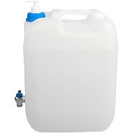 Vapol Water jerrycan 10 L with metal tap and soap dispenser, white - Jerrycan