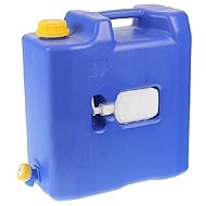 Vapol Water jerrycan 15 L (extra strong) with plastic tap and soap dispenser, blue - Jerrycan