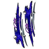 PREXIM Self-adhesive decors city purple - Car Sticker