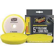 Meguiar's Professional Polishing Foam Pads, 5" diameter, 2 pieces - Buffing Wheel