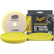 Meguiar's Professional Polishing Foam Pads, 6" diameter, 2 pieces - Buffing Wheel