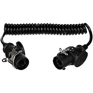 SIXTOL Trailer Cable 14 EBS spiral cable 7pin 24 V, 3,5 m - Tow Hitch Reducer Adapter