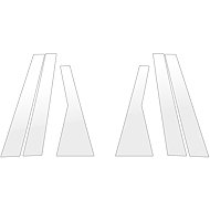 GRIZZ Protective film for door pillars for Peugeot 3008 III, 2024- , - Side-Post Cover