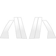 GRIZZ Protective film for door pillars for Peugeot 308 II, 2013-2021, Combi - Side-Post Cover