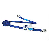 ACI clamping strap with ratchet, 500 kg, double hooks, 6 m - Tie Down Strap