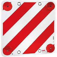 Lamp Reflective board / sign 50 × 50 cm - plastic / red and white - Bike Rack Accessory
