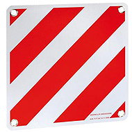 Lamp Reflective board / sign 50 × 50 cm standard E - aluminium / red and white / Italy - Bike Rack Accessory