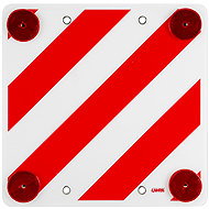Reflective Polyethylene Warning Board Lamp 50 × 50cm + Reflectors - Bike Rack Accessory