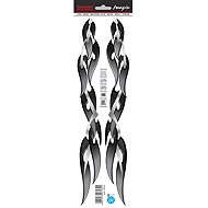 PREXIM Carbon Silver Stripe Decorative Stickers - Car Sticker
