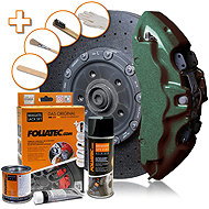 FOLIATEC Two-Component Brake Caliper Paint Green Hell Metallic - Brake Paint